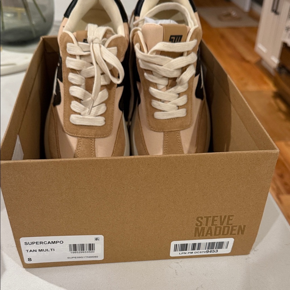 Steve Madden Tan Multi Women's Athletic Shoes